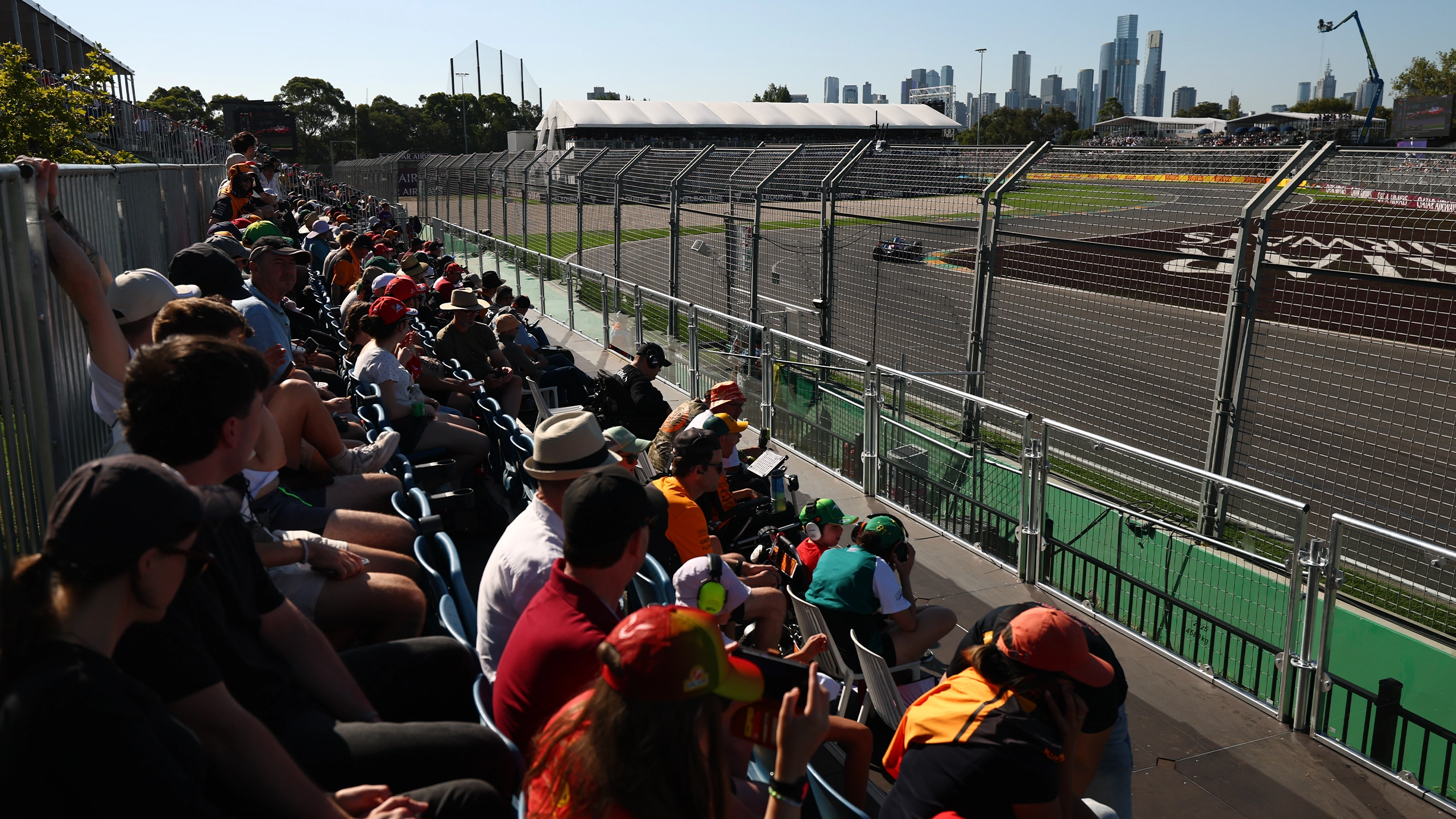 Jones Grandstand accessible platform and companion positions
