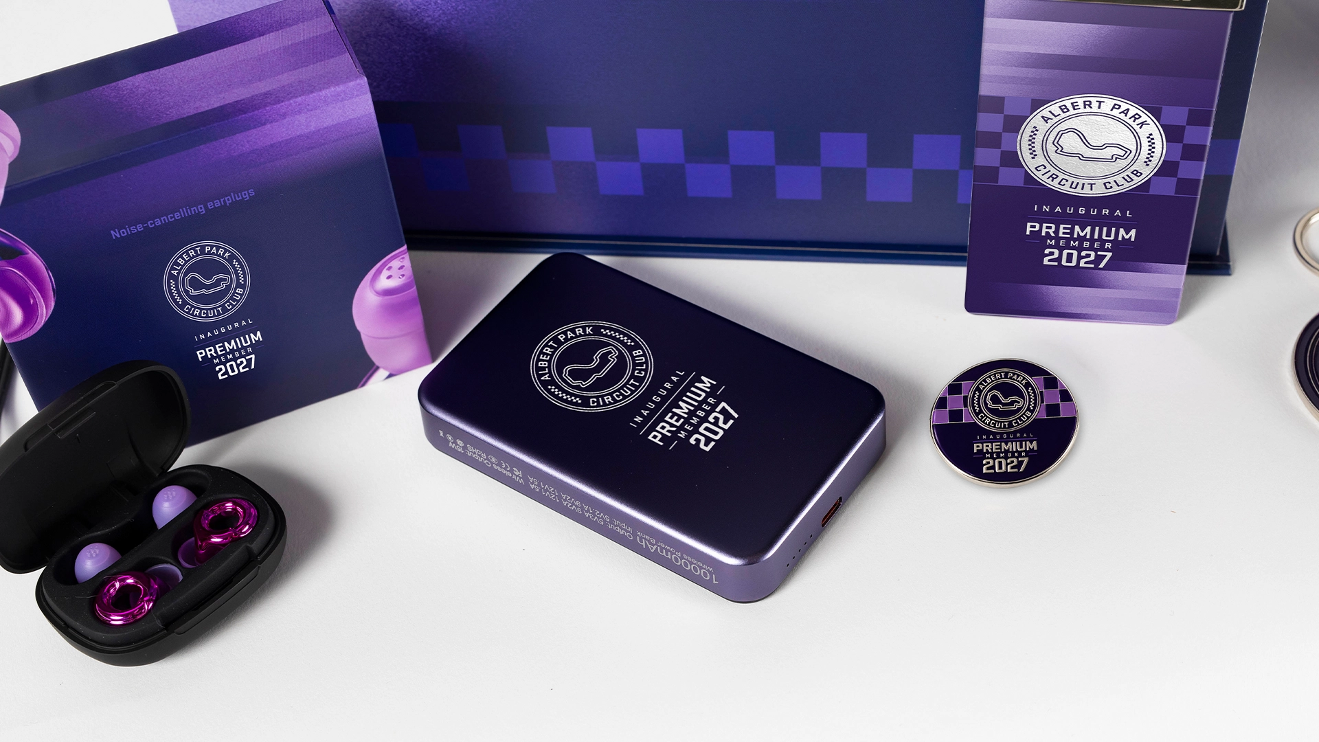 Inaugural Premium Member 2027 commemorative accessories, member pass lanyard and pin badge