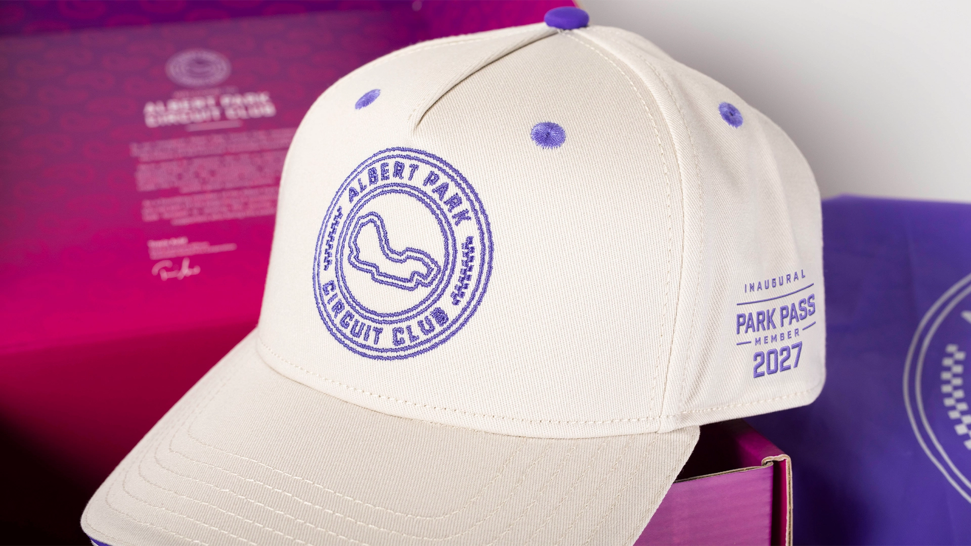 Inaugural Park Pass Member 2027 embroidered cap
